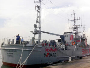 GuardOhio The MV Seaman Guard Ohio, owned by a U.S.-based security firm, was intercepted by the Indian Coast Guard off the southeastern state of Tamil Nadu