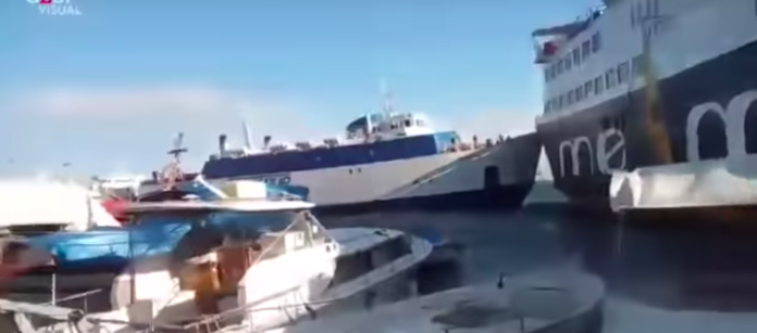 ferries collided