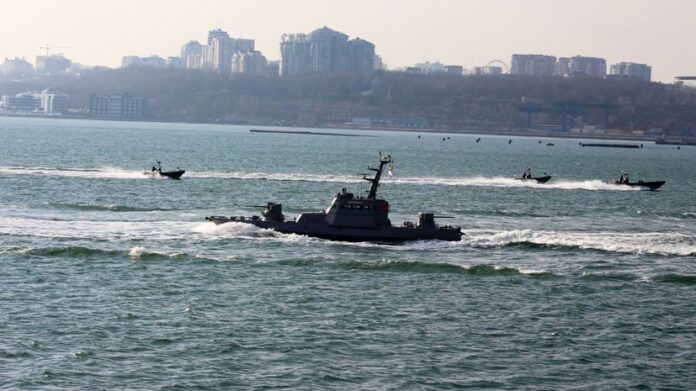 Ukrainian Navy conducts exercises in the Black Sea