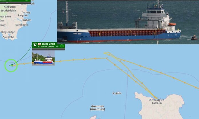 Dutch freighter found migrants in engine room, called French port