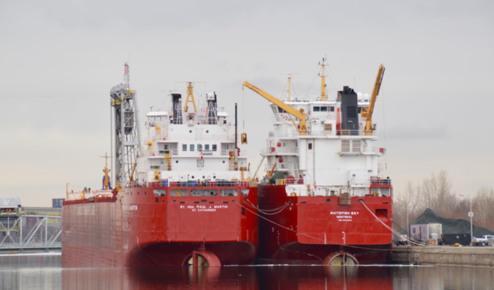 Bulk carrier aground, Canada