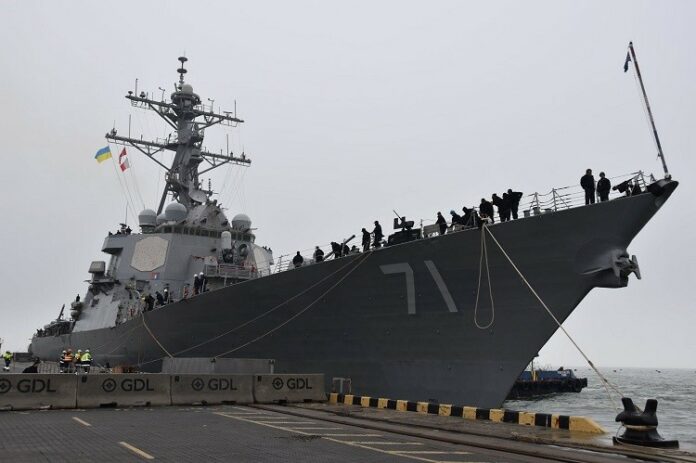 American missile destroyer entered Odessa